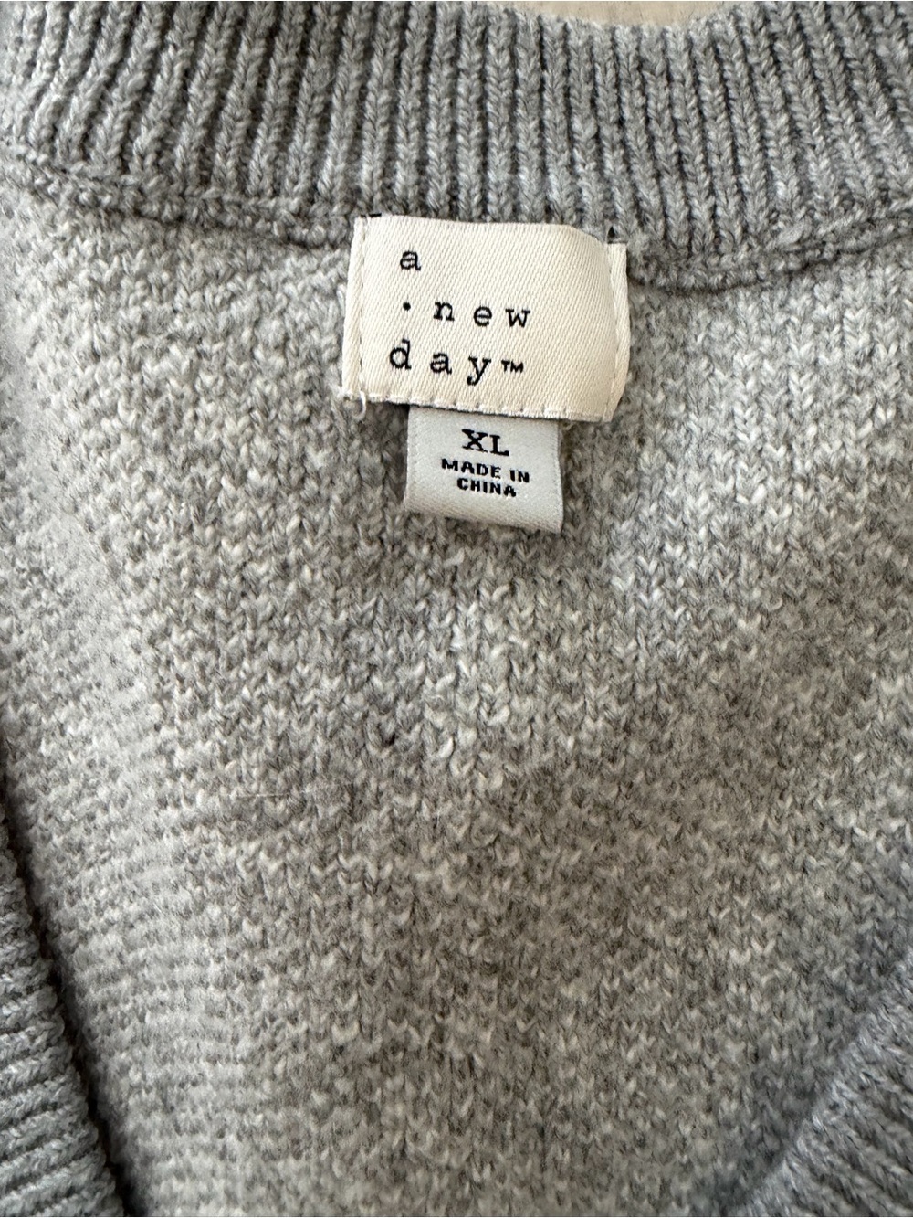 a new day Gray Windowpane V-Neck Sweater Vest - Picture 2 of 6